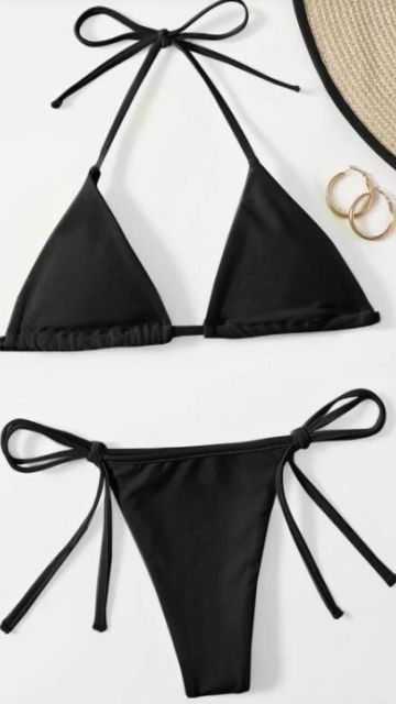 Dvodelni bikini kupaći kostim u tanga ili brazilka varijanti, premium italijanski materijal, dupli sloj i podesivi gornji deo koji naglašava obline